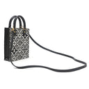 ルイヴィトン LOUIS VUITTON プティット サックプラ M80484 ブラック レザー モノグラムジャガード 2WAYバッグ シルバー金具 ショルダーバッグ