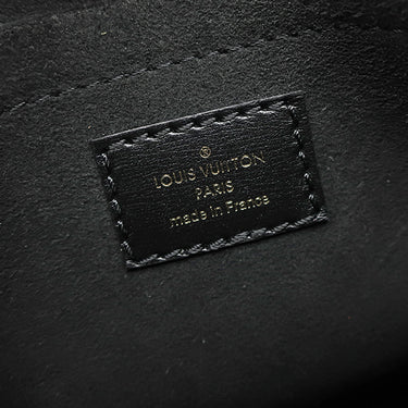 ルイヴィトン LOUIS VUITTON プティット サックプラ M80484 ブラック レザー モノグラムジャガード 2WAYバッグ シルバー金具 ショルダーバッグ
