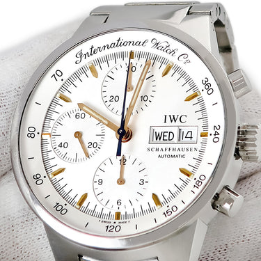 腕時計 IWC IWC GST クロノグラフ IW370713 自動巻き メンズ デイデイト スモールセコンド タキメーター シルバー