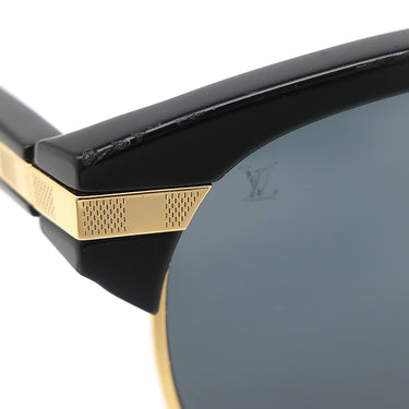 ルイヴィトン LOUIS VUITTON LVインザポケット 55□20 Z1017U ブラック プラスチック サングラス ゴールド金具 黒 折り畳み