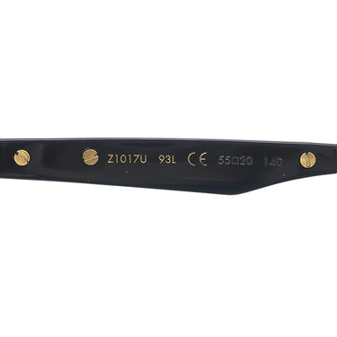 ルイヴィトン LOUIS VUITTON LVインザポケット 55□20 Z1017U ブラック プラスチック サングラス ゴールド金具 黒 折り畳み