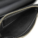 Gaboratory バッファロー ロング ウォレット アーリーモデル ブラック レザー 長財布 シルバー金具 黒 フラップ式 白ステッチ アトリエマーク