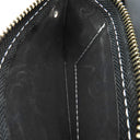 Gaboratory バッファロー ロング ウォレット アーリーモデル ブラック レザー 長財布 シルバー金具 黒 フラップ式 白ステッチ アトリエマーク
