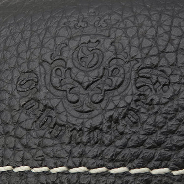 Gaboratory バッファロー ロング ウォレット アーリーモデル ブラック レザー 長財布 シルバー金具 黒 フラップ式 白ステッチ アトリエマーク