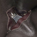 グッチ GUCCI グッチシマ ラウンドジップ ウォレット 190451 ブラウン レザー 二つ折り財布 シルバー金具 茶 コンパクトウォレット