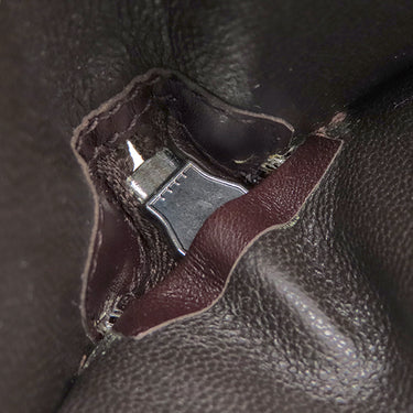 グッチ GUCCI グッチシマ ラウンドジップ ウォレット 190451 ブラウン レザー 二つ折り財布 シルバー金具 茶 コンパクトウォレット