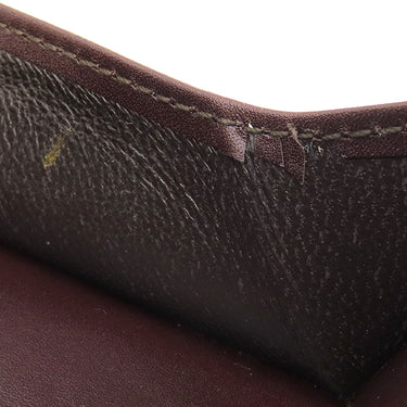 グッチ GUCCI グッチシマ ラウンドジップ ウォレット 190451 ブラウン レザー 二つ折り財布 シルバー金具 茶 コンパクトウォレット