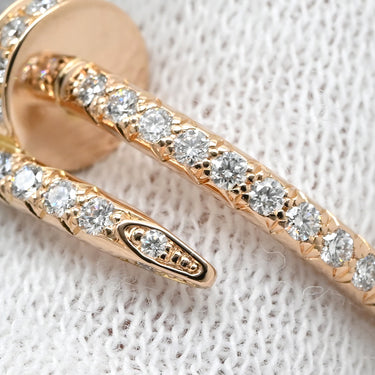 カルティエ Cartier ジュストアンクル セミパヴェ ピンクゴールド K18PG ダイヤモンド #47(JP7) リング 指輪 Au750 PG ダイヤ 釘 7号