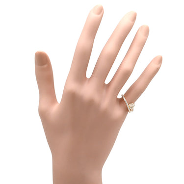 カルティエ Cartier ジュストアンクル セミパヴェ ピンクゴールド K18PG ダイヤモンド #47(JP7) リング 指輪 Au750 PG ダイヤ 釘 7号