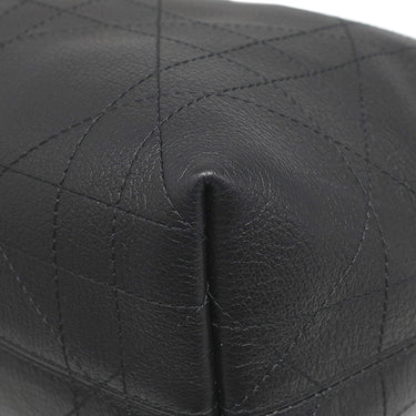 クリスチャン・ディオール Christian Dior Voyage バッグ ミディアム M2846UNUO_M900 ブラック カーフ ショルダーバッグ ゴールド金具 ヴォヤージュ マクロカナージュ