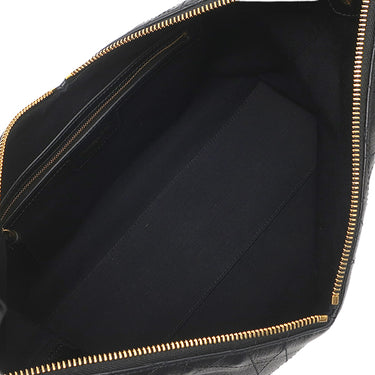クリスチャン・ディオール Christian Dior Voyage バッグ ミディアム M2846UNUO_M900 ブラック カーフ ショルダーバッグ ゴールド金具 ヴォヤージュ マクロカナージュ
