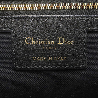 クリスチャン・ディオール Christian Dior Voyage バッグ ミディアム M2846UNUO_M900 ブラック カーフ ショルダーバッグ ゴールド金具 ヴォヤージュ マクロカナージュ