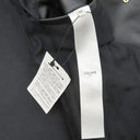 セリーヌ CELINE クロディーヌ カラーコート 2D561583C.38NO ブラック ラムスキン レーヨン 13195 アウター ゴールド金具 黒 ステンカラー ジャケット 新品 未使用