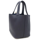 エルメス HERMES ピコタンロックPM ブルーニュイ トリヨンクレマンス ハンドバッグ ゴールド金具 新品未使用