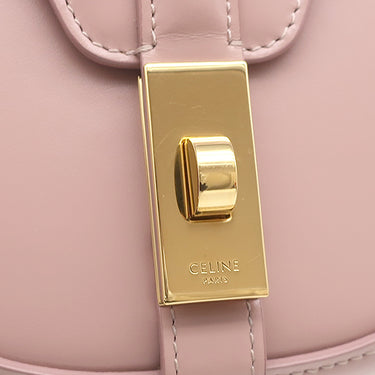 セリーヌ CELINE ブザス 16 セーズ 188013 ピンク カーフ ショルダーバッグ ゴールド金具