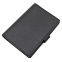 ルイヴィトン LOUIS VUITTON アジェンダ PM R20052 ブラック エピレザー 手帳カバー シルバー金具 黒 パスケース スケジュール帳