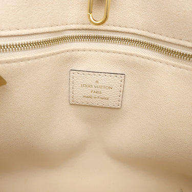 ルイヴィトン LOUIS VUITTON オンザゴー PM M45654 クレーム×ボワドローズ モノグラムアンプラント 2WAYバッグ ゴールド金具 肩掛け ハンドバッグ