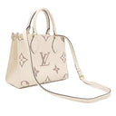 ルイヴィトン LOUIS VUITTON オンザゴー PM M45654 クレーム×ボワドローズ モノグラムアンプラント 2WAYバッグ ゴールド金具 肩掛け ハンドバッグ