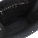 サンローラン SAINT LAURENT リヴ ゴーシュ 632539 ブラック キャンバス レザー トートバッグ シルバー金具 黒 RIVE GAUCHE