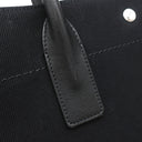サンローラン SAINT LAURENT リヴ ゴーシュ 632539 ブラック キャンバス レザー トートバッグ シルバー金具 黒 RIVE GAUCHE