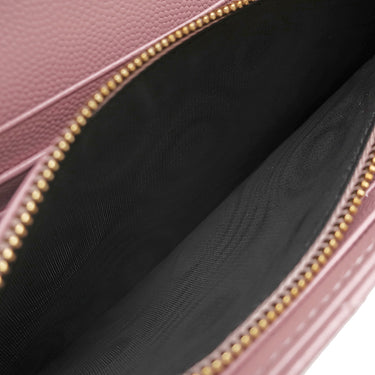 サンローラン SAINT LAURENT カサンドラ モノグラム チェーンウォレット 377828 テンダーピンク レザー チェーンウォレット ゴールド金具 ショルダー クラシック