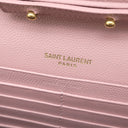 サンローラン SAINT LAURENT カサンドラ モノグラム チェーンウォレット 377828 テンダーピンク レザー チェーンウォレット ゴールド金具 ショルダー クラシック