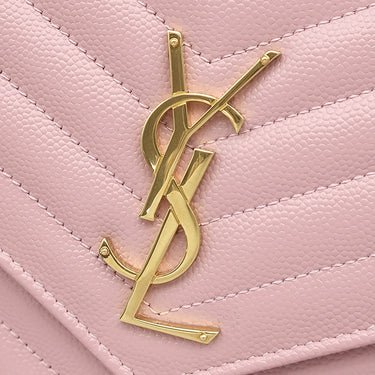 サンローラン SAINT LAURENT カサンドラ モノグラム チェーンウォレット 377828 テンダーピンク レザー チェーンウォレット ゴールド金具 ショルダー クラシック