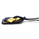 エルメス HERMES オーケリー GM ネイビー GP ヴォースイフト ネックレス ゴールド金具 紺 青 カデナモチーフ