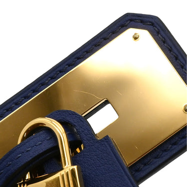 エルメス HERMES オーケリー GM ネイビー GP ヴォースイフト ネックレス ゴールド金具 紺 青 カデナモチーフ