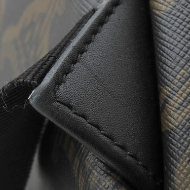 セリーヌ CELINE トリオンフ ミディアム バックパック 188382BOV.38SI ブラック×ブラウン レザー コーティングキャンバス トリオンフキャンバス リュック・デイパック シルバー金具 黒 茶