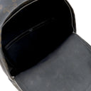 セリーヌ CELINE トリオンフ ミディアム バックパック 188382BOV.38SI ブラック×ブラウン レザー コーティングキャンバス トリオンフキャンバス リュック・デイパック シルバー金具 黒 茶