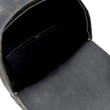 セリーヌ CELINE トリオンフ ミディアム バックパック 188382BOV.38SI ブラック×ブラウン レザー コーティングキャンバス トリオンフキャンバス リュック・デイパック シルバー金具 黒 茶