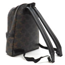 セリーヌ CELINE トリオンフ ミディアム バックパック 188382BOV.38SI ブラック×ブラウン レザー コーティングキャンバス トリオンフキャンバス リュック・デイパック シルバー金具 黒 茶