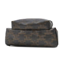 セリーヌ CELINE トリオンフ ミディアム バックパック 188382BOV.38SI ブラック×ブラウン レザー コーティングキャンバス トリオンフキャンバス リュック・デイパック シルバー金具 黒 茶