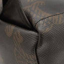 セリーヌ CELINE トリオンフ ミディアム バックパック 188382BOV.38SI ブラック×ブラウン レザー コーティングキャンバス トリオンフキャンバス リュック・デイパック シルバー金具 黒 茶