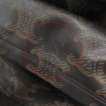 セリーヌ CELINE トリオンフ ミディアム バックパック 188382BOV.38SI ブラック×ブラウン レザー コーティングキャンバス トリオンフキャンバス リュック・デイパック シルバー金具 黒 茶