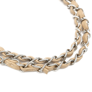 シャネル CHANEL マトラッセ 23 Wチェーン A01113 ブラック レザー キャビアスキン ショルダーバッグ シルバー金具 ダブルフラップ