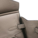 エルメス HERMES バーキン25 グリアスファルト トリヨンノビーヨ ハンドバッグ シルバー金具 グレージュ