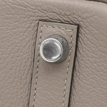エルメス HERMES バーキン25 グリアスファルト トリヨンノビーヨ ハンドバッグ シルバー金具 グレージュ