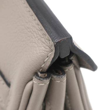 エルメス HERMES バーキン25 グリアスファルト トリヨンノビーヨ ハンドバッグ シルバー金具 グレージュ