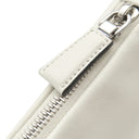 プラダ PRADA トライアングル クラッチ 1NE039 ビアンコ レザー クラッチバッグ シルバー金具 白 三角ロゴ ポーチ