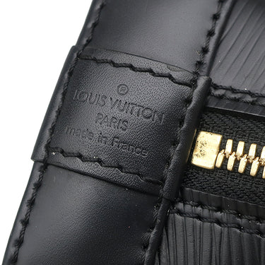 ルイヴィトン LOUIS VUITTON アルマBB M54836 ノワール エピレザー 2WAYバッグ ゴールド金具 モノグラムフラワー ショルダー ハンドバッグ パドロック欠品