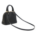 ルイヴィトン LOUIS VUITTON アルマBB M54836 ノワール エピレザー 2WAYバッグ ゴールド金具 モノグラムフラワー ショルダー ハンドバッグ パドロック欠品