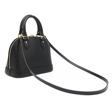 ルイヴィトン LOUIS VUITTON アルマBB M54836 ノワール エピレザー 2WAYバッグ ゴールド金具 モノグラムフラワー ショルダー ハンドバッグ パドロック欠品