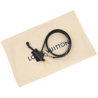 ルイヴィトン LOUIS VUITTON アルマBB M54836 ノワール エピレザー 2WAYバッグ ゴールド金具 モノグラムフラワー ショルダー ハンドバッグ パドロック欠品