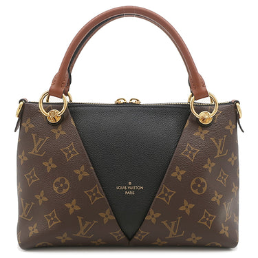 ルイヴィトン LOUIS VUITTON Vトート BB M43976 ノワール モノグラムキャンバス 2WAYバッグ ゴールド金具 茶 黒 ハンドバッグ ショルダーバッグ