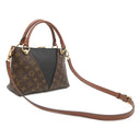 ルイヴィトン LOUIS VUITTON Vトート BB M43976 ノワール モノグラムキャンバス 2WAYバッグ ゴールド金具 茶 黒 ハンドバッグ ショルダーバッグ
