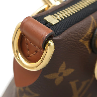 ルイヴィトン LOUIS VUITTON Vトート BB M43976 ノワール モノグラムキャンバス 2WAYバッグ ゴールド金具 茶 黒 ハンドバッグ ショルダーバッグ