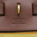 エルメス HERMES エールバッグ PM オレンジ系 ヴィブラート トワルオフィシエ ヴァッシュハンター 2WAYバッグ ゴールド金具 オレンジ 茶 ショルダー ハンドバッグ