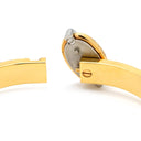 エルメス HERMES ミニクリック PM シェーヌダンクル クレーム メタル エナメル バングル ゴールド金具 バングル 白 アイボリー クリーム